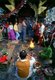 Nepal: Pilgrims visiting Swayambhunath (Monkey Temple), Kathmandu Valley